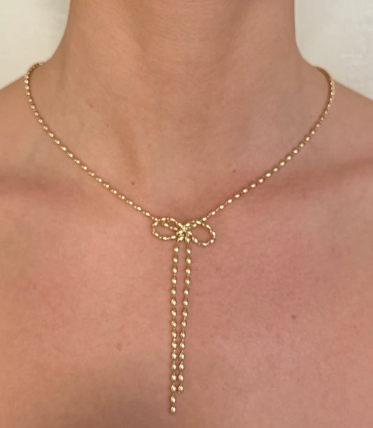 Marina Bow Chain Necklace