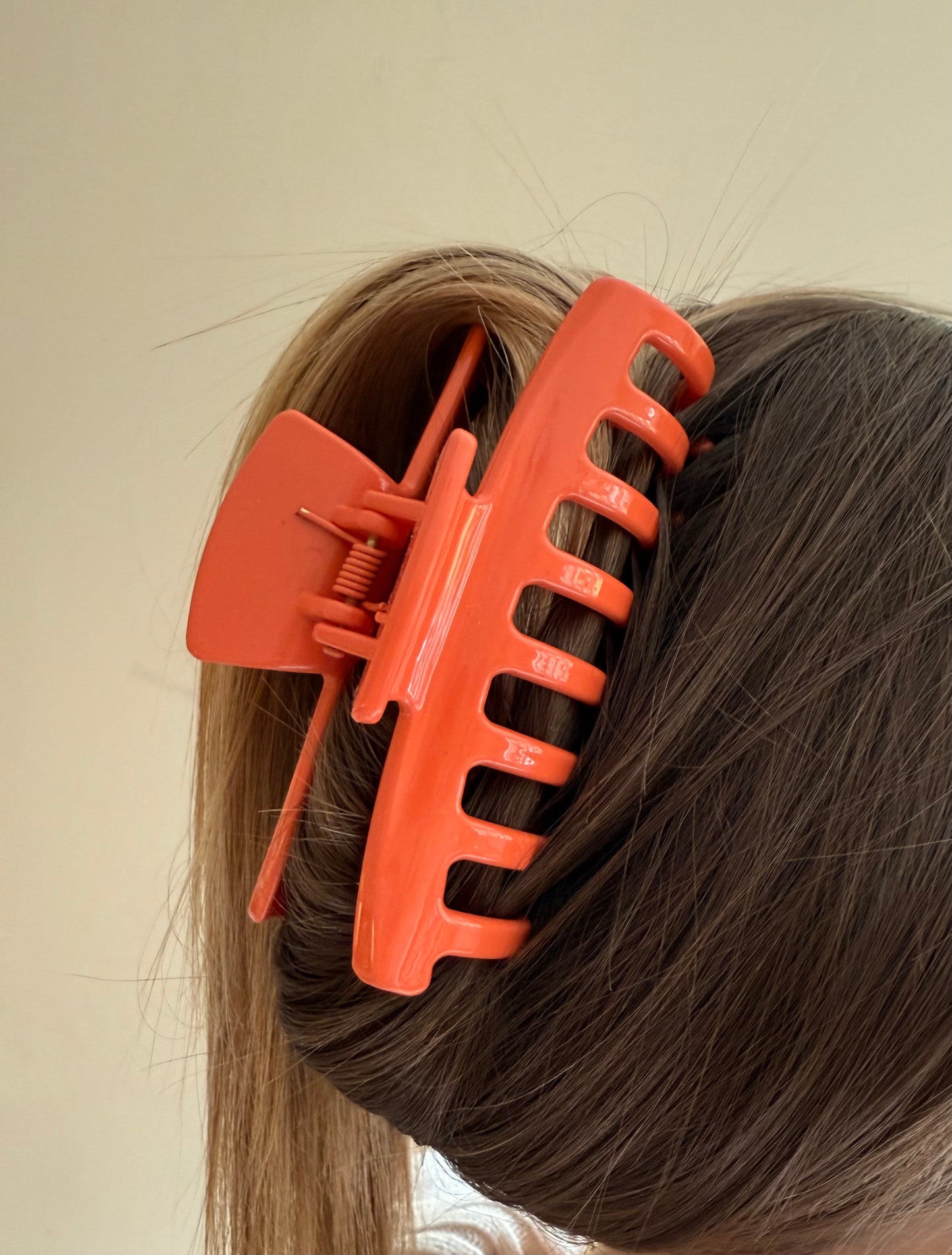 Hair Claw Clip Orange