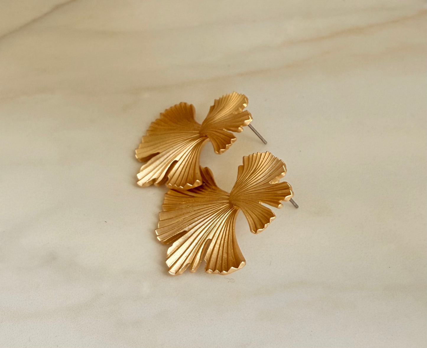 Julia Ginkgo Leaf Dangle Earrings