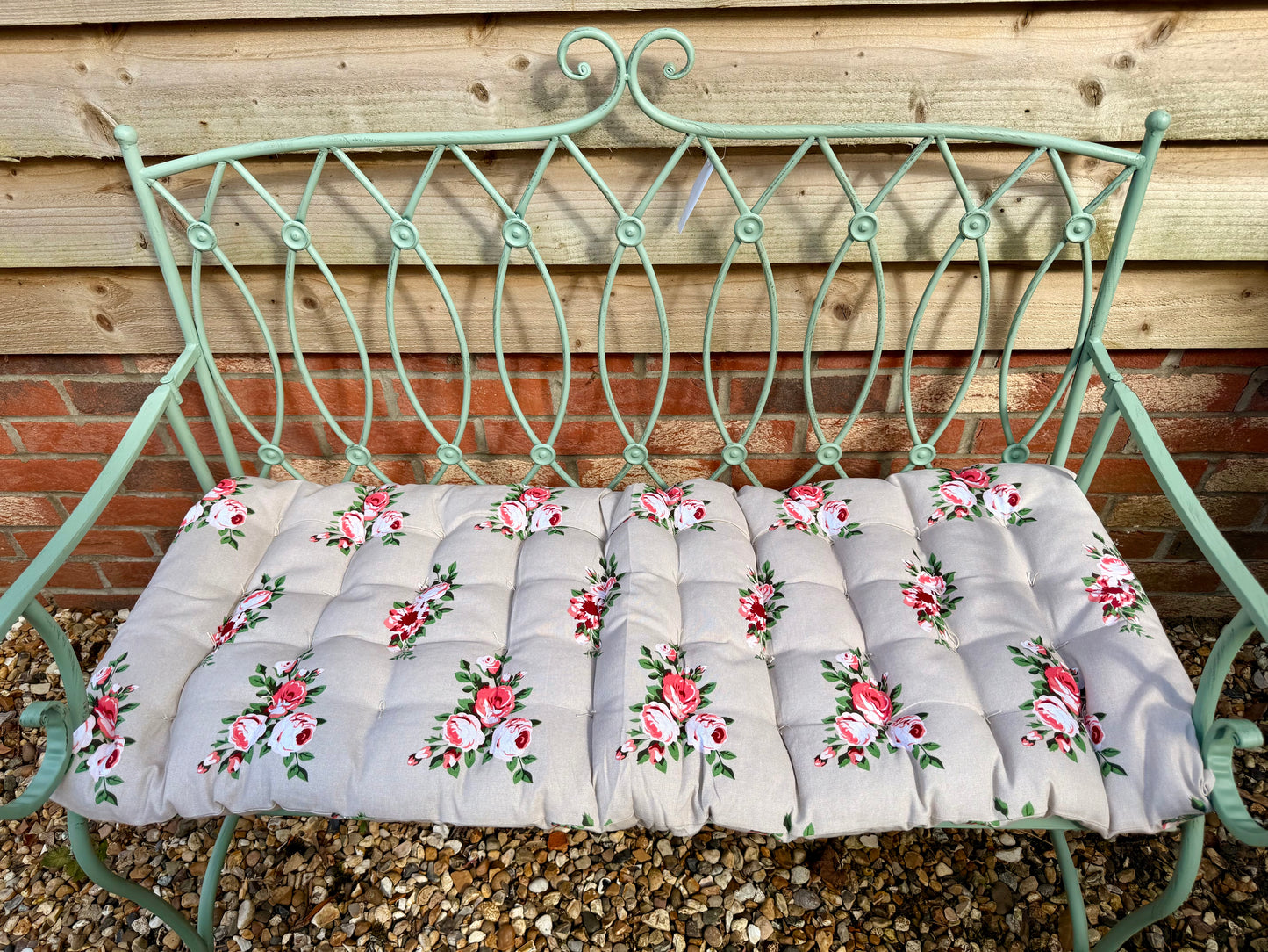 BENCH SEATPAD (STONE FLORAL)