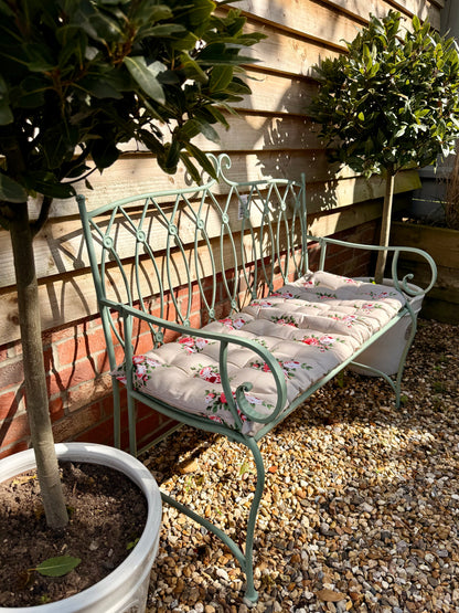 BENCH SEATPAD (STONE FLORAL)